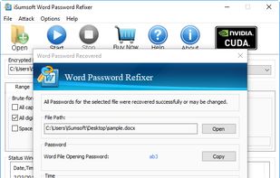 iSumsoft Word Password Refixer screenshot 1