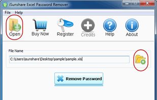 iSunshare Excel Password Remover screenshot 1