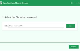 iSunshare Excel Repair Genius screenshot 1