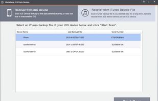 iSunshare iOS Data Genius screenshot 1