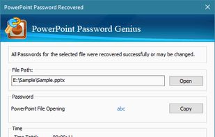 iSunshare PowerPoint Password Genius screenshot 1