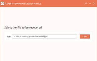 iSunshare PowerPoint Repair Genius screenshot 1