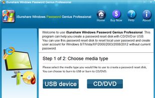 iSunshare Windows Password Genius screenshot 3
