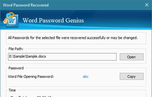 iSunshare Word Password Genius screenshot 3