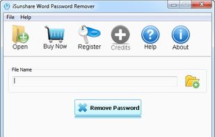 iSunshare Word Password Remover screenshot 1