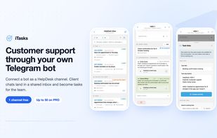 HelpDesk: customer chats from your own Telegram bot become tasks