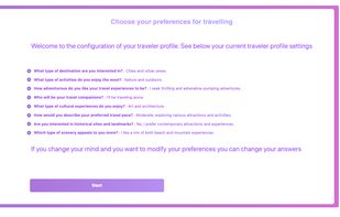 Personalization helps AI agent to understand your travel preferences