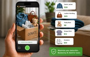 Take a photo and have ItsDeducted identify and value all your items.