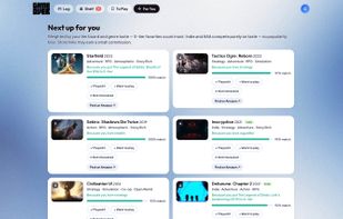 Get recommendations for new games based on your rankings.