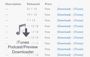 iTunes Podcast & Audio Preview Downloader screenshot 1
