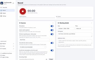 iureTranscribe screenshot 1