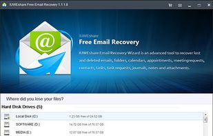 IUWEshare Free Email Recovery screenshot 1