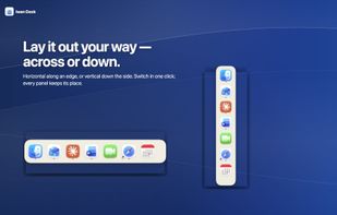 Arrange panels horizontally along an edge or vertically down the side.