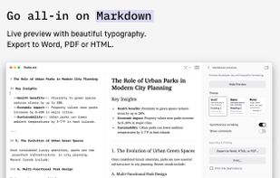 Go all-in on Markdown