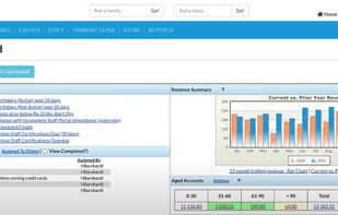 A third screenshot of Jackrabbit Software in use.