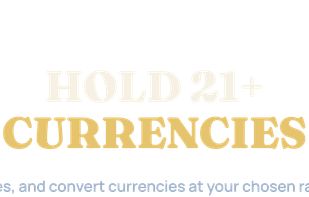 +21 currencies available