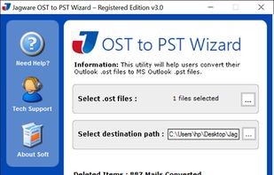 Jagware OST to PST Wizard screenshot 1