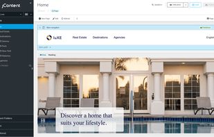 Build and edit pages visually with Jahia Page Builder