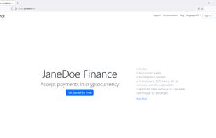 landing page