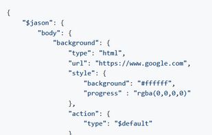Using this quick json