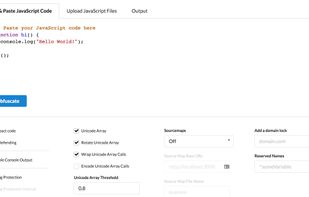 Main view of the web app.
