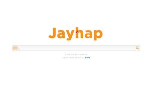 Jayhap homepage where you search