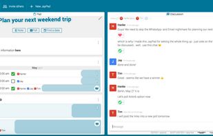 Making plans in a group: Poll different dates and options easily and in one place.