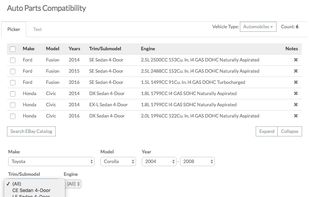 eBay Motors Parts Compatibility