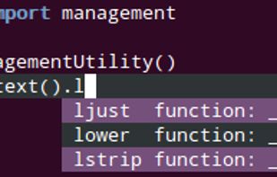 jedi-vim screenshot 1