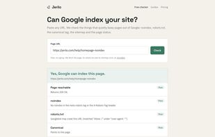A page that passes every indexability check