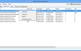 Jetico Personal Firewall screenshot 2