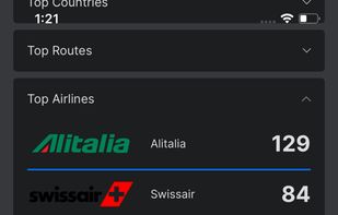 Per-airline statistics