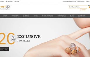 JewelUX Jewelry WordPress Theme screenshot 2