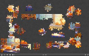 Fullscreen puzzle mode with a distraction-free board and dark background for a more immersive solving experience.