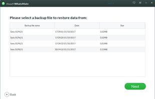 restore whatsapp from backup