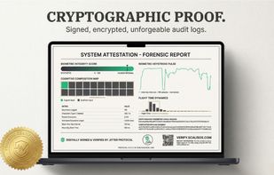 Cryptographic Forensic Reports: Generate unforgeable, highly detailed audit logs proving human authorship, secured with HMAC-SHA256 encryption.