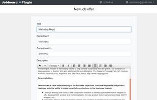 JobboardPlugin screenshot 1