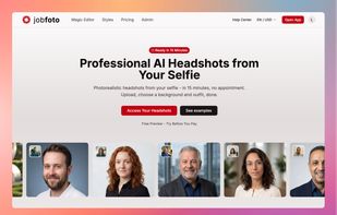 Jobfoto Landing Page