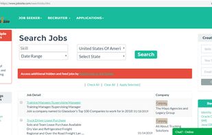 job search page
