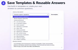 Save Templates And Reusable Answers
