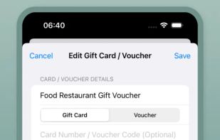 Gift Card Wallet screenshot 1