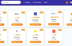 Cashback page