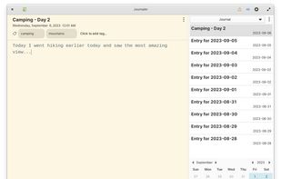 Journaler screenshot 1