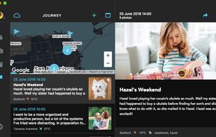Journey Mac journal with map