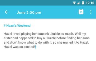 Add tags and photos to Android diary