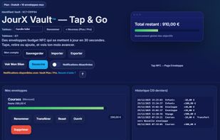 Cash envelope budgeting with real-time digital tracking