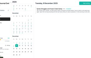 Journal Owl screenshot 1