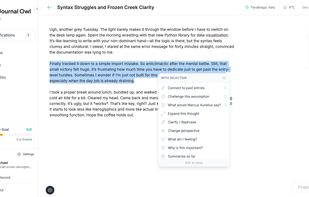 Journal Owl screenshot 2