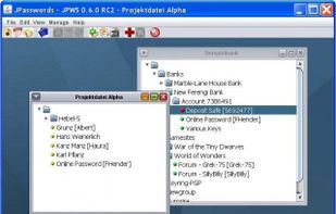JPasswords screenshot 1