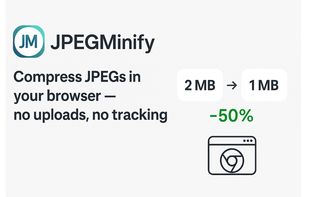 Privacy-first JPEG compression – instant, secure, and browser-based